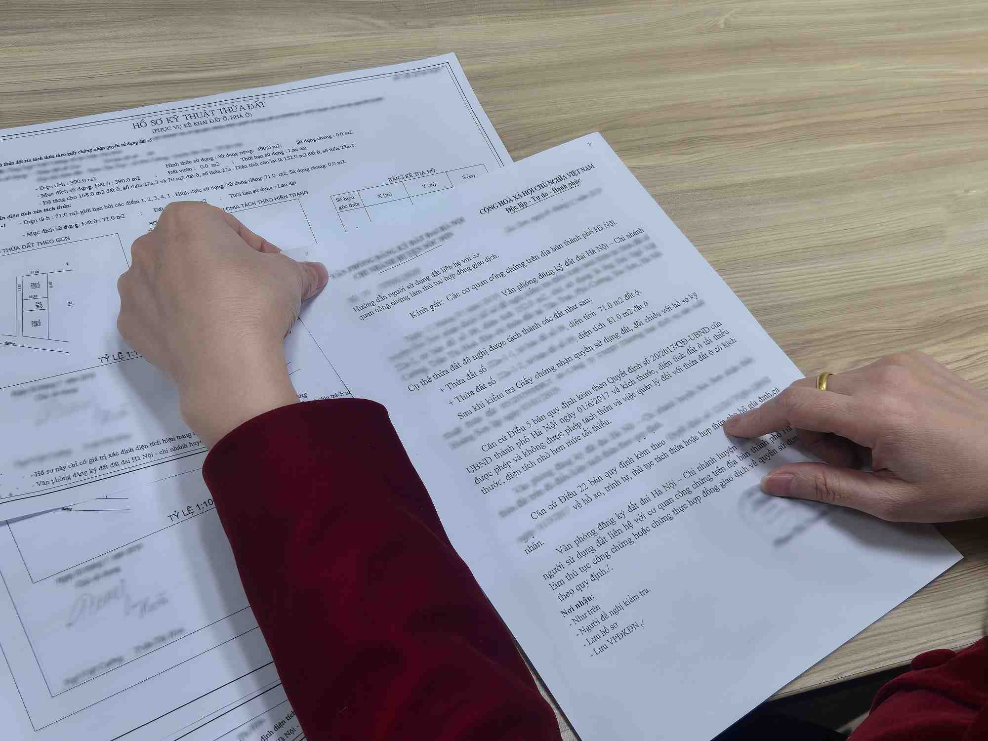 According to Decision 61, many households have difficulty dividing land plots for their children. Photo: Phan Anh