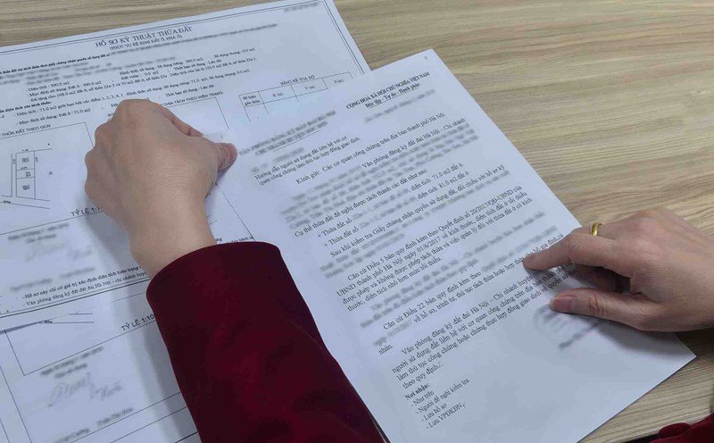 According to Decision 61, many households have difficulty dividing land plots for their children. Photo: Phan Anh