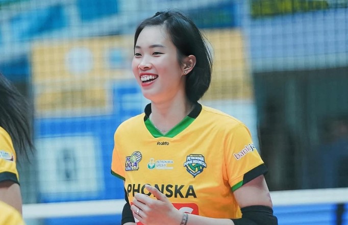 Main striker Tran Thi Thanh Thuy may go abroad to Korea. Photo: Club