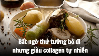 Unexpectedly, something that seems to be gone but is rich in natural collagen