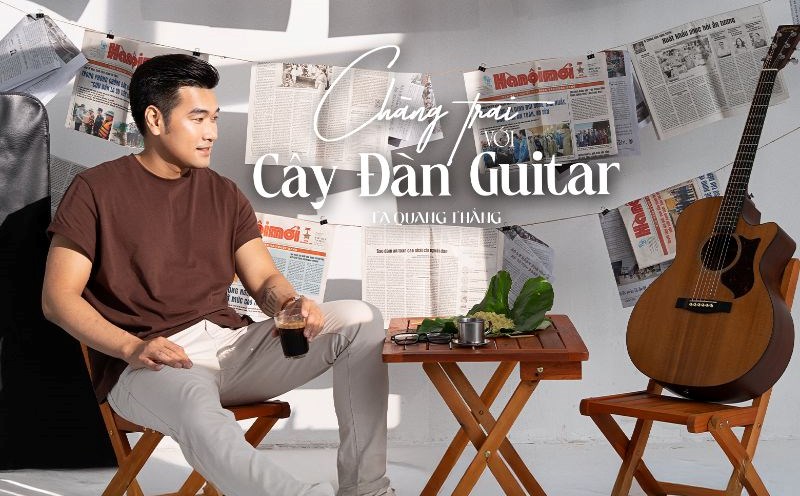 Ta Quang Thang released an album celebrating 20 years of singing. Photo: Interviewee