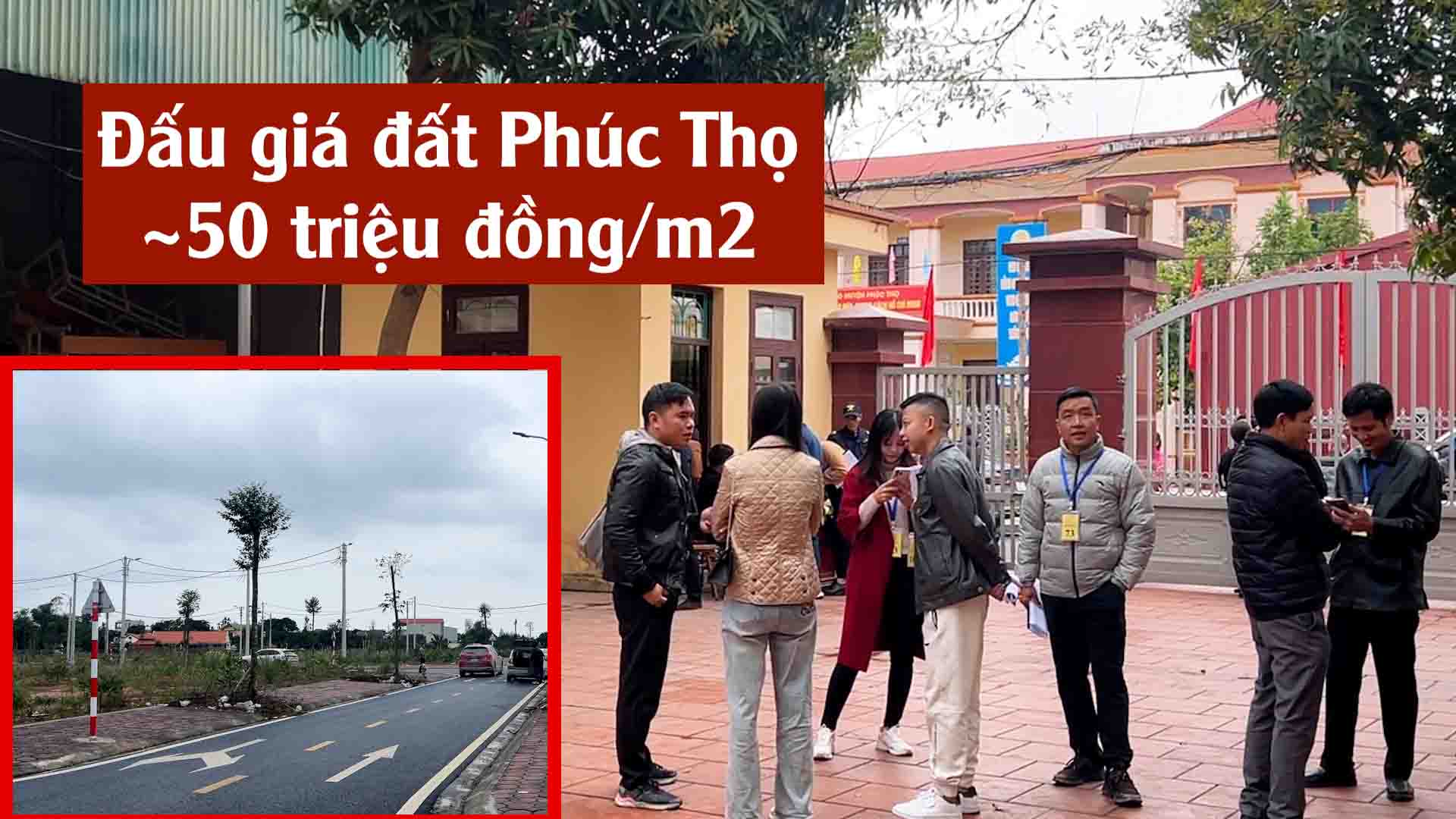 Phuc Tho land auction up to nearly 50 million VND/m2, investors regret leaving
