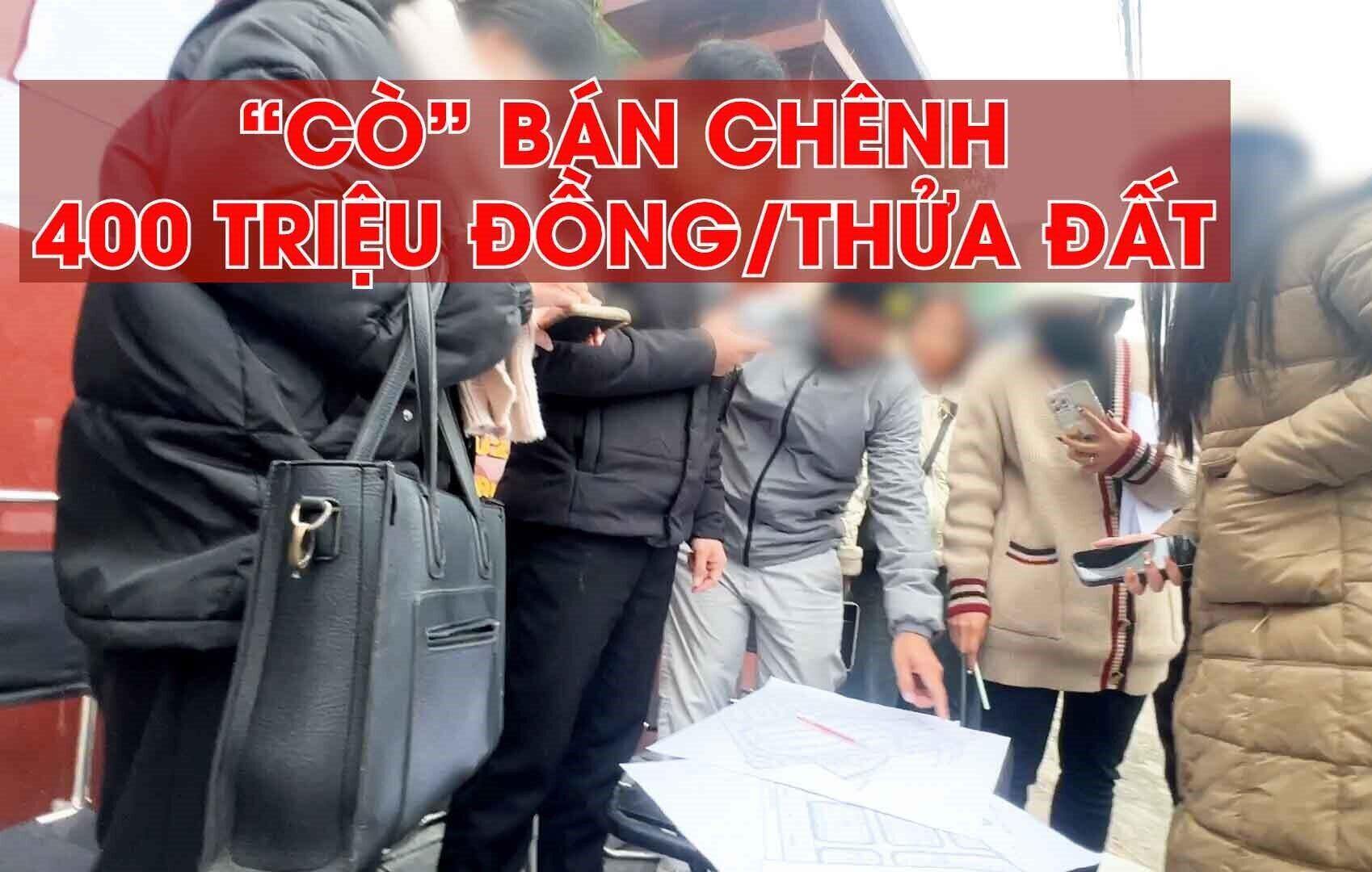 Unloading to sell at a difference of up to 400 million VND/plot of land auctioned in Phuc Tho