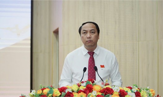 Phó Bí thư Thường trực Tỉnh ủy, Chủ tịch HĐND tỉnh Kiên Giang Lâm Minh Thành cho biết tên gọi thành lập, hợp nhất các cơ quan chuyên môn như đã trình đảm bảo đúng theo tinh thần chỉ đạo của Ban Chỉ đạo Trung ương, Ban Chỉ đạo tỉnh. Ảnh: Nguyên Anh