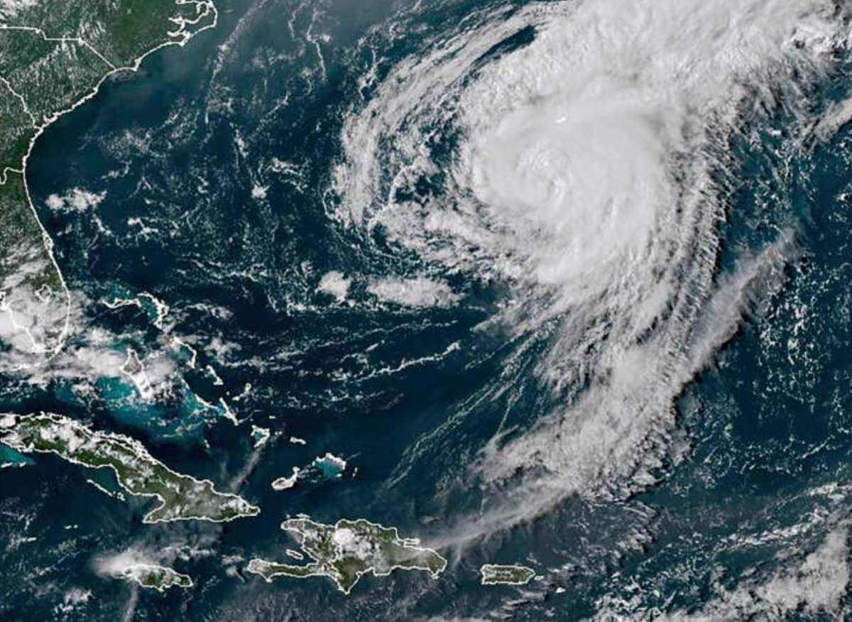 Ernesto is forecast in Bermuda in August 2024. Photo: NOAA