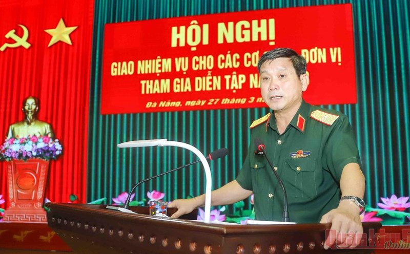 Major General Le Ngoc Hai - Deputy Commander and Chief of Staff of Military Region 5 - was appointed to the position of Commander of Military Region 5. Photo taken on March 27, 2023 in Da Nang. Photo: Military Region 5