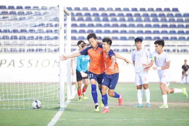 Đội chủ nhà Bà Rịa - Vũng Tàu vào bán kết U19 Quốc gia 2024-2025. Ảnh: VFF