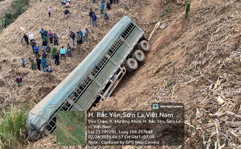 The scene of the accident that killed 2 people. Photo: Minh Nguyen
