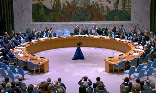 Hội đồng Bảo an ngày 24.2.2025 thông qua nghị quyết kêu gọi chấm dứt xung đột Nga - Ukraina. Ảnh: UN