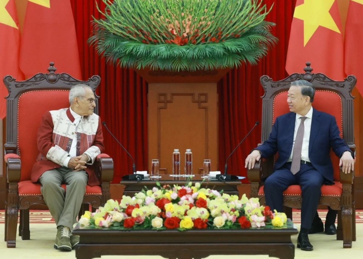 Tong thong Jose Ramos-Horta khang dinh Timor-Leste coi trong va mong muon thuc day hon nua quan he huu nghi tot dep voi Viet Nam. Anh: TTXVN