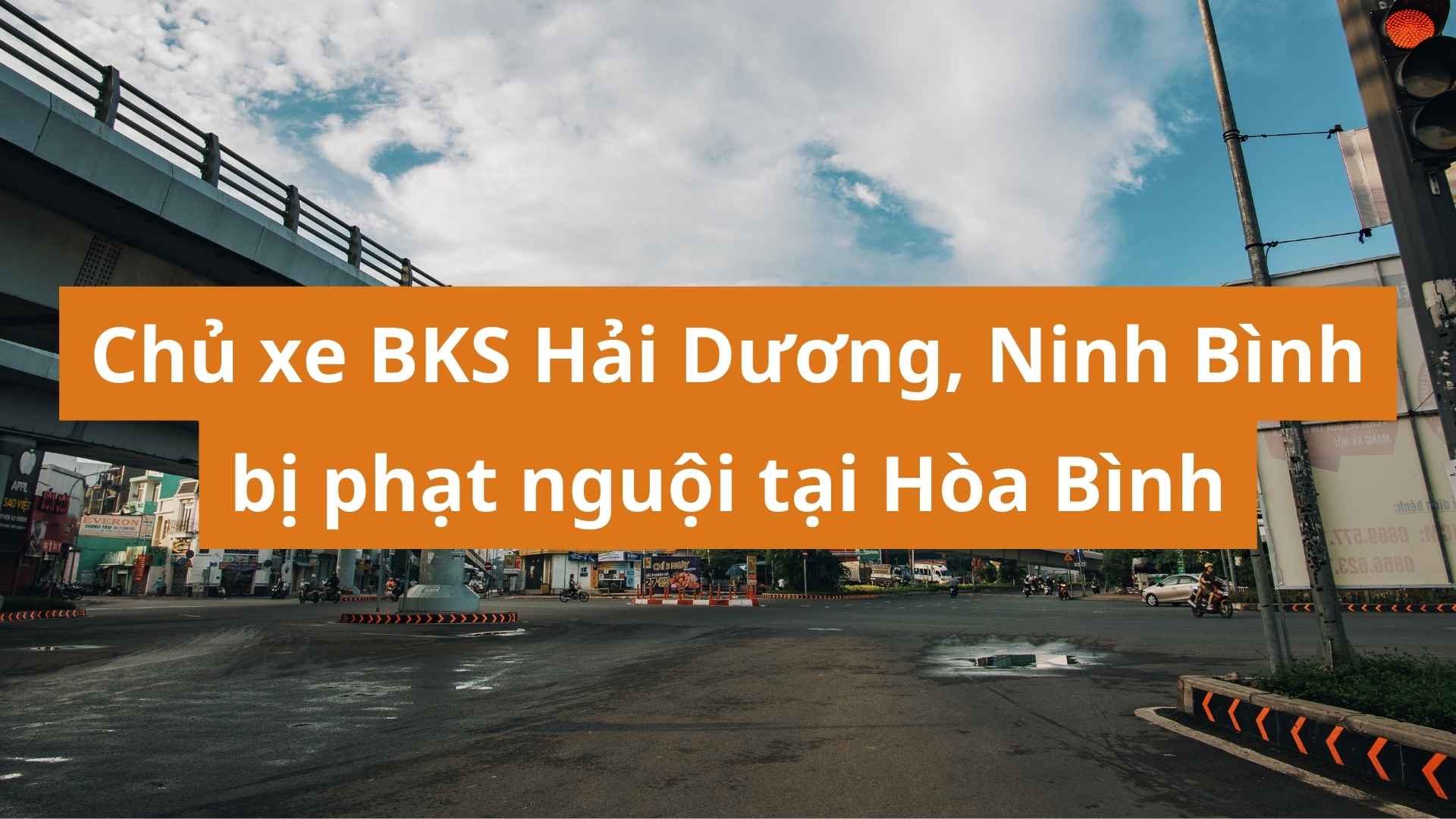 Owner of Hai Duong, Ninh Binh license plate car fined in Hoa Binh