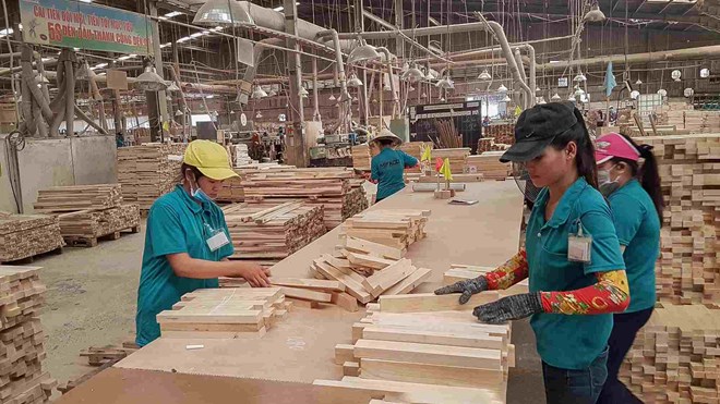 Xuất khẩu gỗ và sản phẩm gỗ trong tháng 1.2025 đạt 1,42 tỉ USD. Ảnh: Khánh Vũ