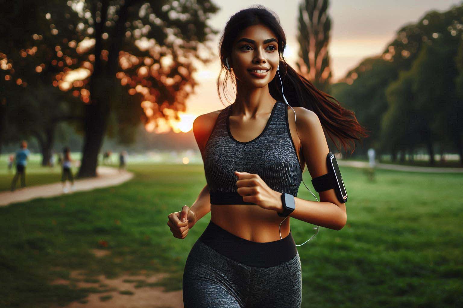 Morning walks and evening runs both have great health benefits. Photo - AI: Cat Tien