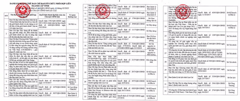 32 Ban Chi dao, to chuc phoi hop lien nganh cua tinh Lao Cai chinh thuc giai the tu ngay 25.2. Anh: Dinh Dai