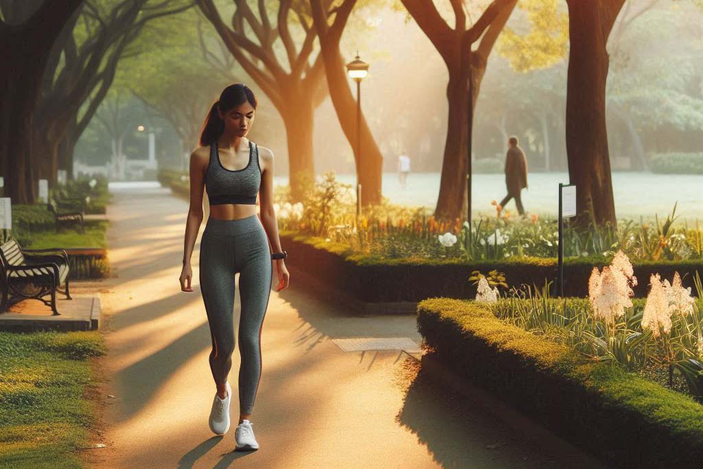 Walking for 30 minutes a day is a simple but extremely effective exercise routine in preventing and reducing the risk of many diseases. Photo - AI: Cat Tien