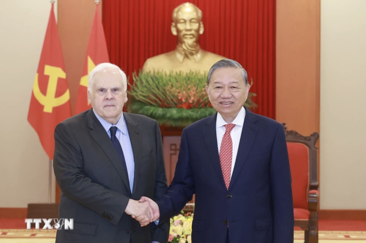 General Secretary To Lam received Mr. Frederick W.Smith - Founder and Executive Chairman of FedEx Group. Photo: VNA