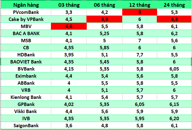 Top ngan hang co lai suat cao tren thi truong ngay 25.2.2025. Do hoa: Ha Vy