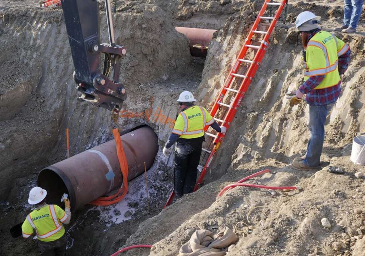 Mr. Trump wants to revive the Keystone XL oil pipeline. Photo: TC Energy