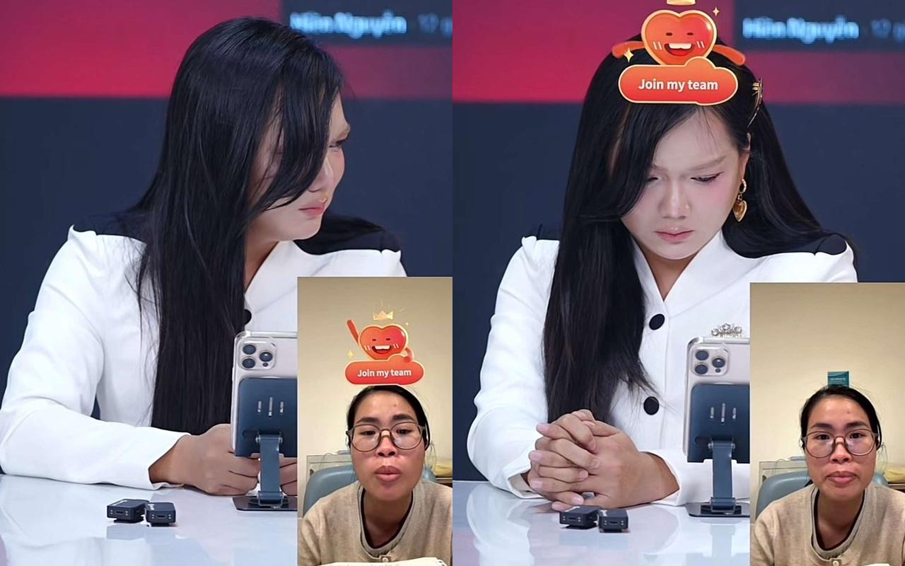 Mrs.ap explained to the audience in Pham Thoai's livestream. Photo: Cut clip.