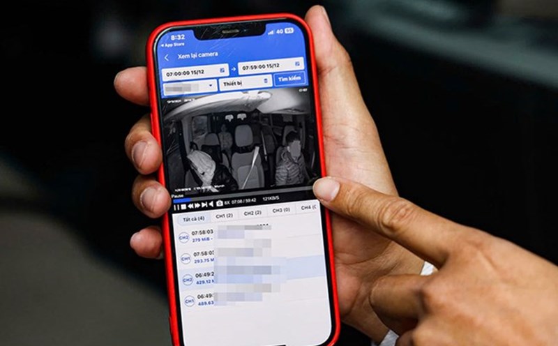 In addition to installing a journey monitoring device, transport business vehicles must also install a device to record the driver's image. Photo: Traffic Police Department