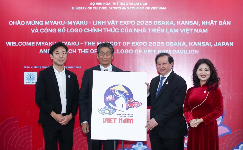 Lanh dao Bo Van hoa, The thao va Du lich, Thu truong va dai dien Ban To chuc Trien lam the gioi EXPO 2025. Anh Thanh Huyen