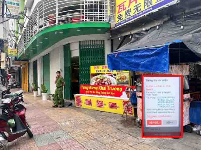 Quán hải sản bị tố chặt chém Nha Trang chưa thanh toán 1 năm phí gom rác. Ảnh: Hữu Long