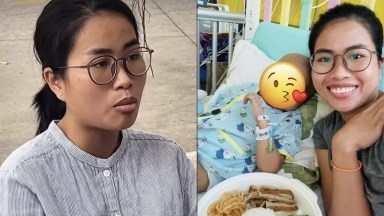 Mrs. Ba once made a controversial statement to the benefactors. Photo: Cut clip.