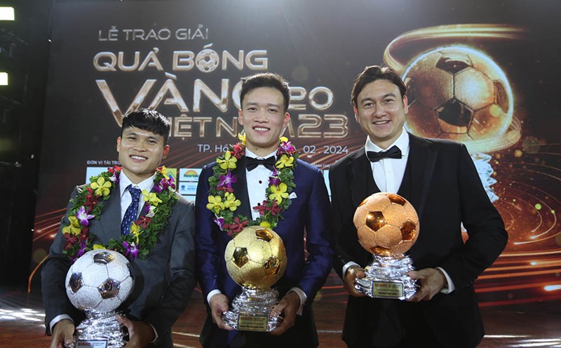 Top 3 Vietnam Golden Ball 2023. Photo: Thanh Vu