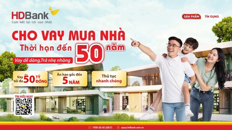 Ngan hang ho tro khach hang vay von nhanh chong va thuan tien. Anh: HDBank 