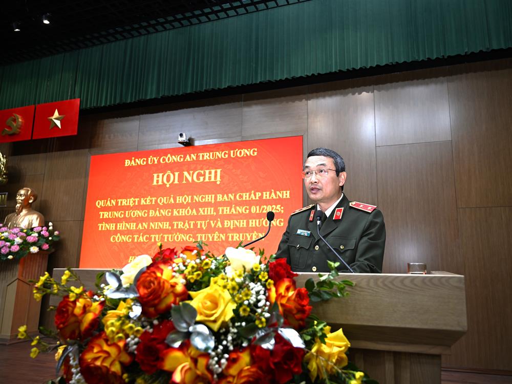 Lieutenant General Nguyen Ngoc Toan - Director of the Department of Party and Political Affairs. Photo: Ministry of Public Security