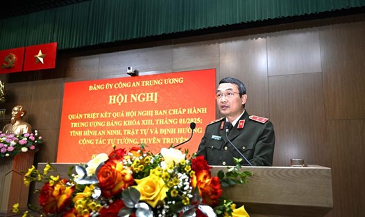 Trung tướng Nguyễn Ngọc Toàn - Cục trưởng Cục Công tác đảng và công tác chính trị. Ảnh: Bộ Công an