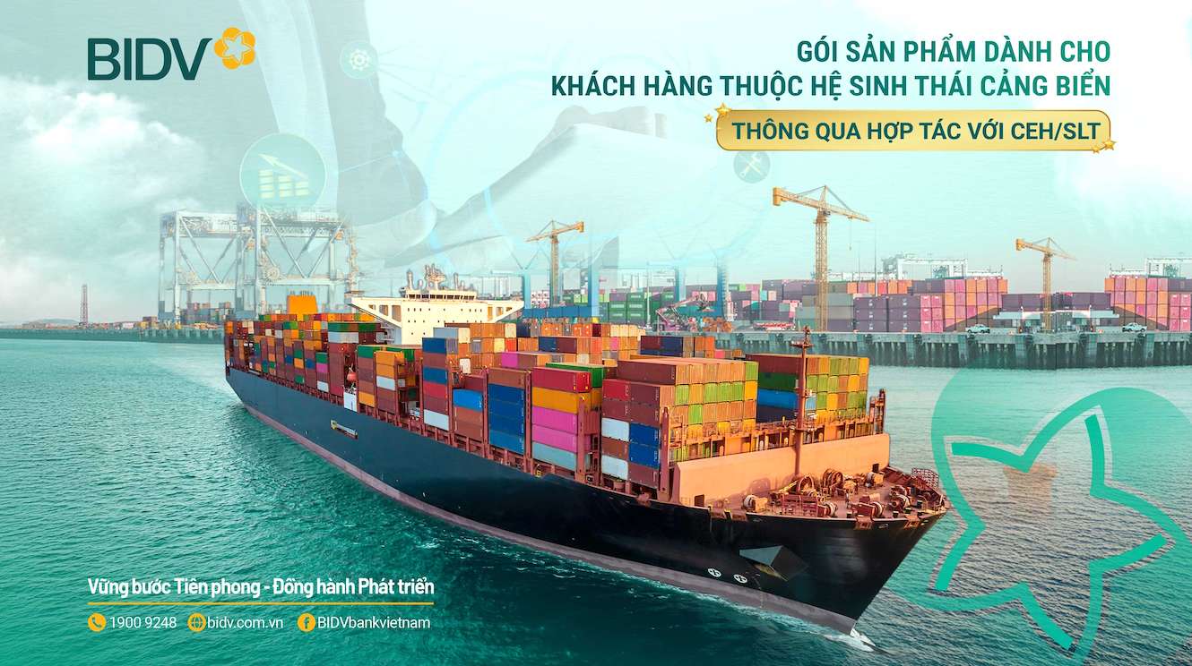 The "Digital Financial Solutions" package with a series of incentives aims to support seaport businesses in digital transformation. Photo: BIDV