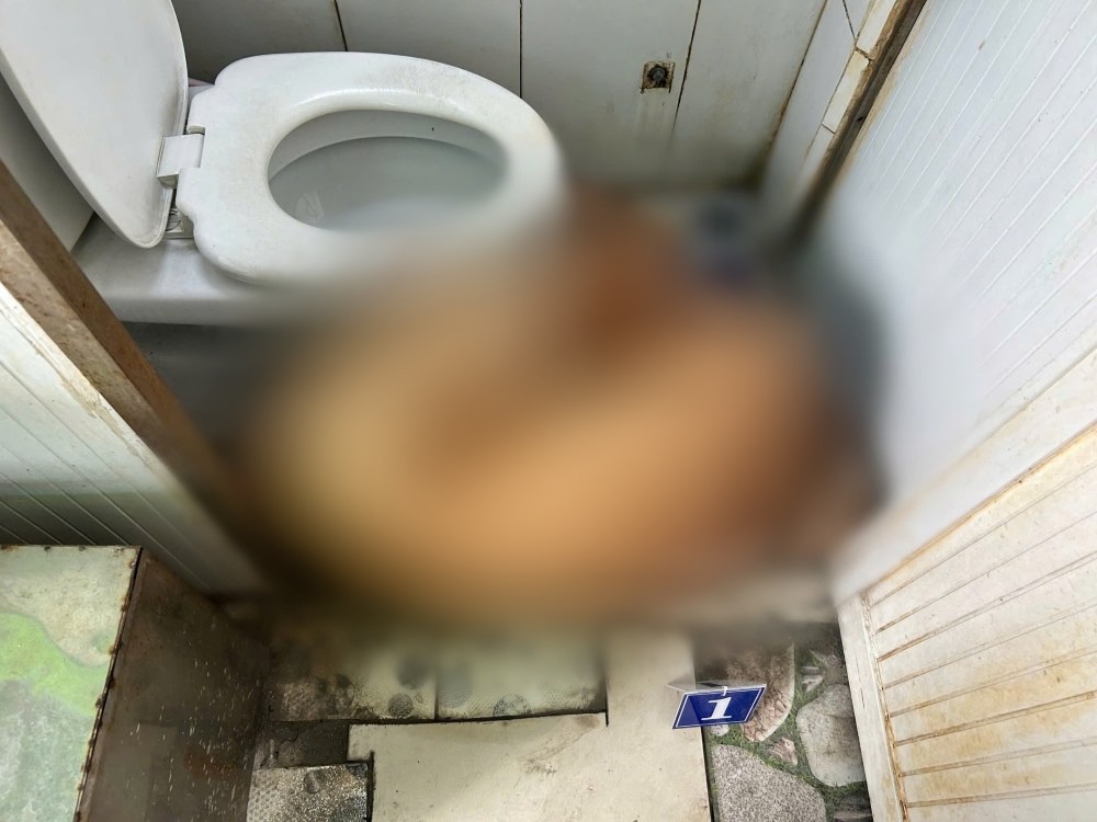 Khu vực phát hiện thi thể người đàn ông. Ảnh: Người dân cung cấp