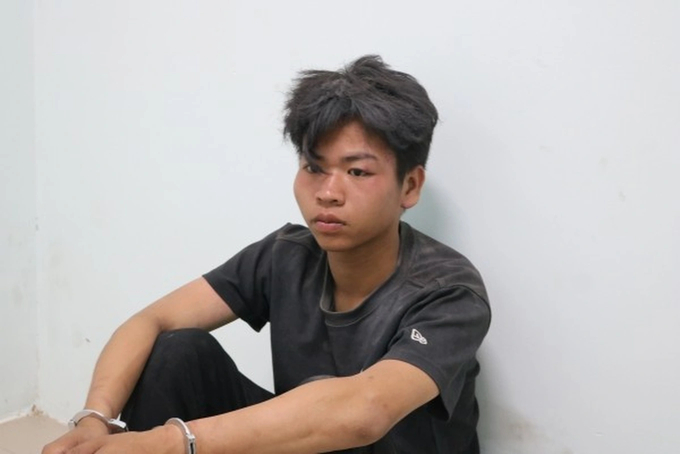 Đối tượng Dương Quốc Trung đốt mẹ. Ảnh: Công an cung cấp.