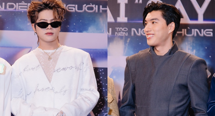 HIEUTHUHAI, RHYDER at the screening of the movie Anh trai say hi. Photo: Producer.