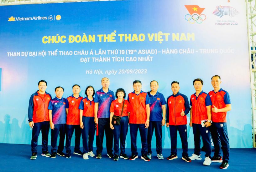 The Vietnam Sports delegation's medical team at ASIAD 19. Photo: Vietnam News Agency