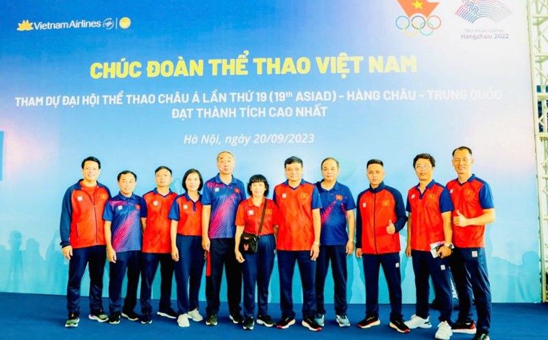 The Vietnam Sports delegation's medical team at ASIAD 19. Photo: Vietnam News Agency