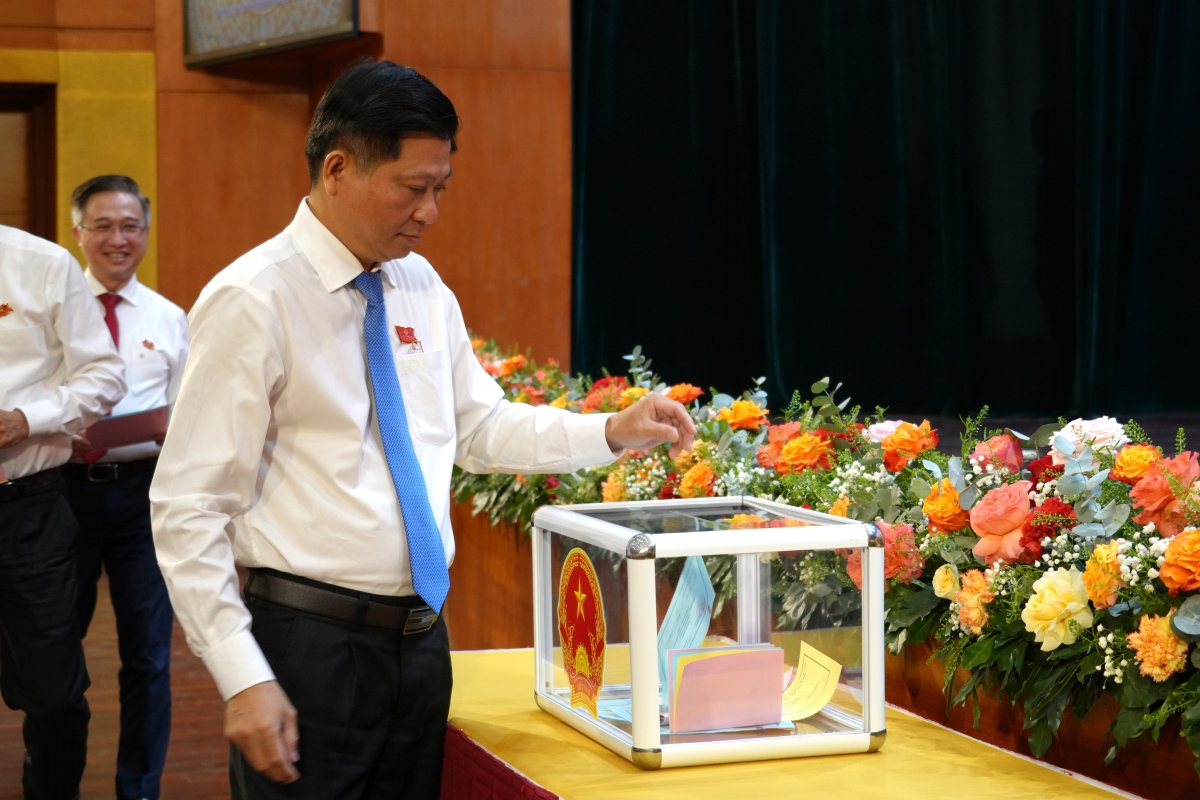 Mr. Tran Van Tuan was elected Vice Chairman of the People's Council of Ba Ria - Vung Tau province, term VII, 2021-2026. Photo: Thanh An