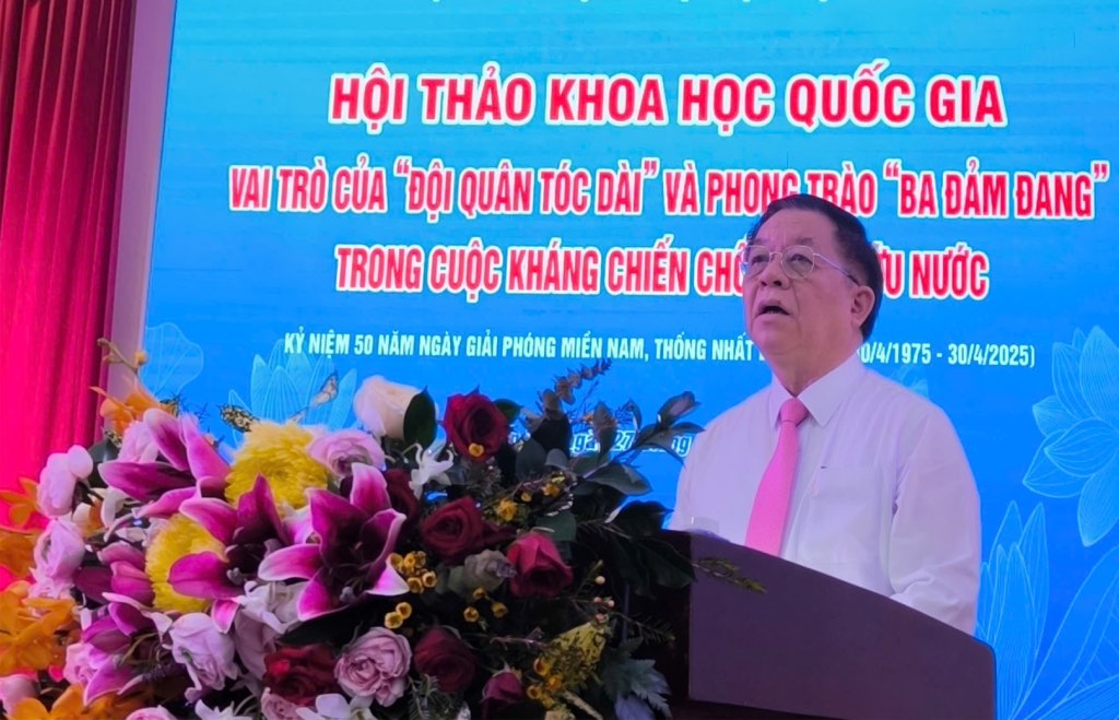 Ong Nguyen Trong Nghia - Uy vien Bo Chinh tri, Bi thu Trung uong Dang, Truong Ban Tuyen giao va Dan van Trung uong - phat bieu tai hoi thao. Anh: Thanh Nhan