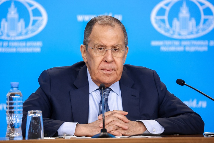 Ngoai truong Nga Sergey Lavrov. Anh: Bo Ngoai giao Nga