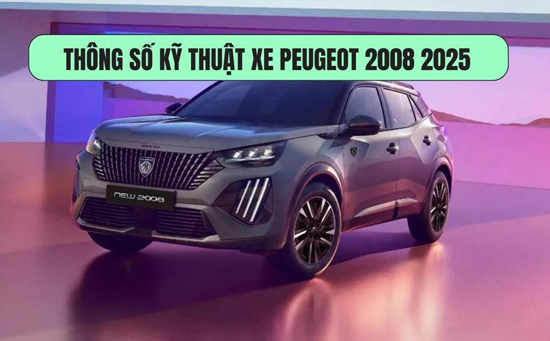 Peugeot 2008 2025 vehicle specifications. Graphics: Dinh Dinh