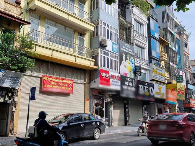 A corner of Bach Mai Street (Hai Ba Trung District, Hanoi). Photo: Thu Giang