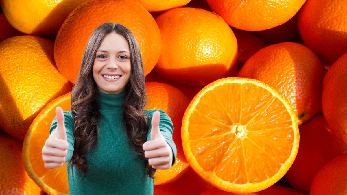 Oranges are good for health. Graphics: Thanh Thanh