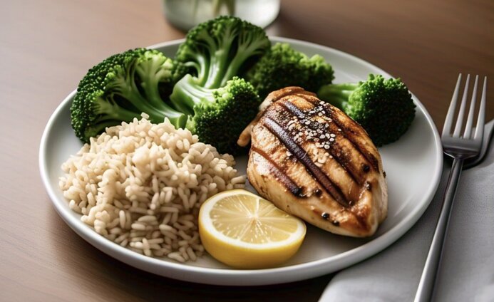 Why does eating by weight help lose weight? Photo: AI