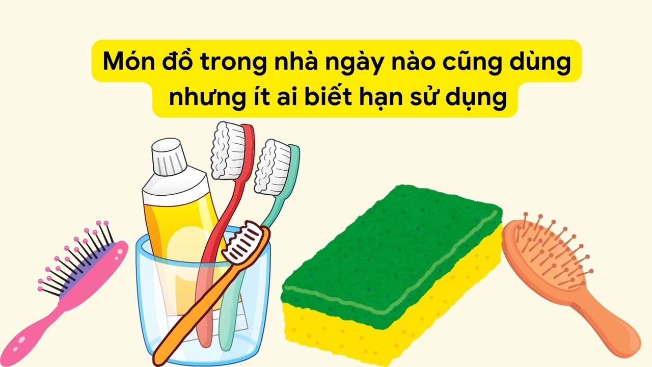 Items such as toothbrushes, used too long are not good for health. Photo: HUE ZON