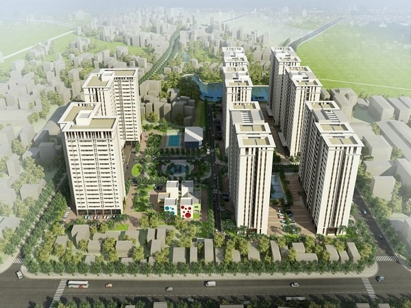 Perspective of Phu Lam social housing project (Ha Dong district, Hanoi). Photo: Investor