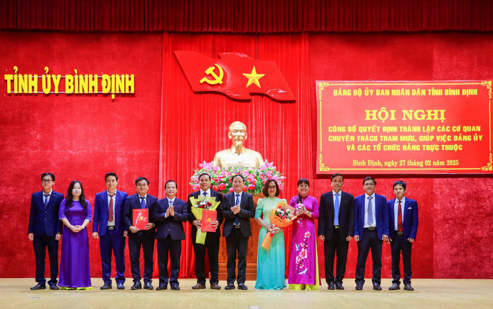 The Party Committee of the Project Management Board of Traffic and Civil Works of Binh Dinh province. Photo: Binh Dinh Information Portal