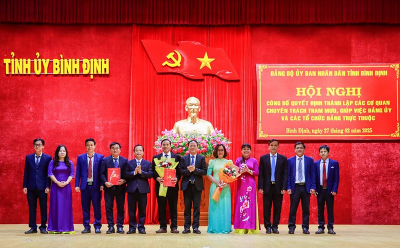 The Party Committee of the Project Management Board of Traffic and Civil Works of Binh Dinh province. Photo: Binh Dinh Information Portal
