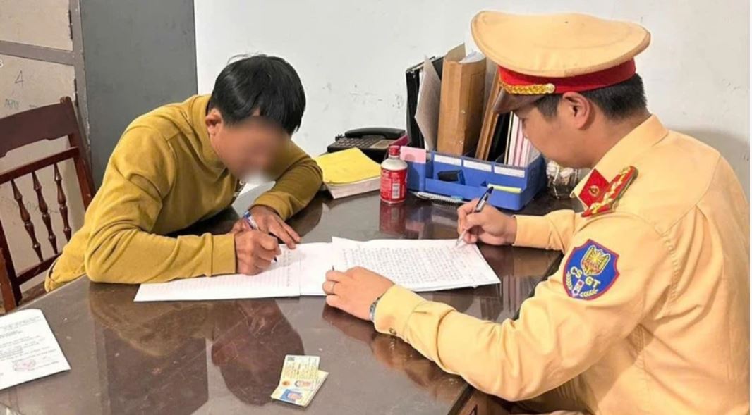 The authorities made a record and administratively sanctioned Mr. H.V.Q. Photo: Provided by the police