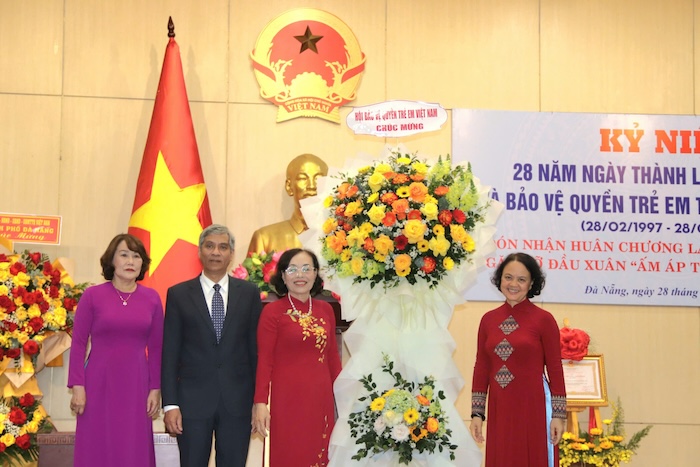 The Da Nang City Charity and Children's Rights Protection Association organized a program to celebrate its 28th anniversary. Photo: Nguyen Linh